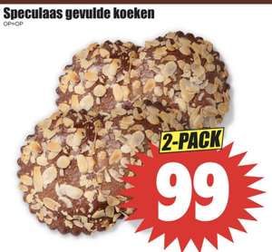 Speculaas gevulde koeken 2 voor €0,99