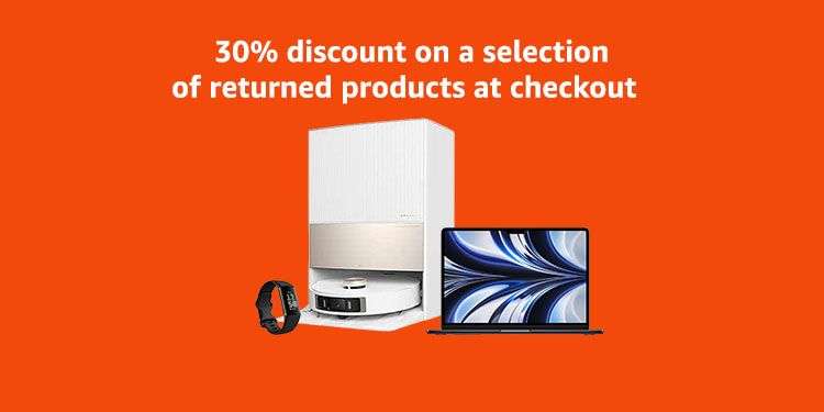 Amazon de 30% discount off selected products from Amazon Warehouse