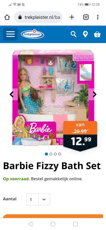 Barbie Fizzy Bath set