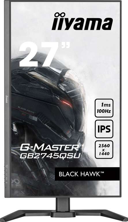 Iiyama GB2745QSU-B1 G-Master 27" QHD Monitor (IPS, 100Hz, HDMI, DisplayPort, USB, Speakers)