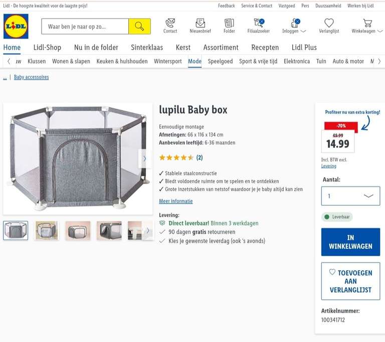 lupilu Baby box €14,99