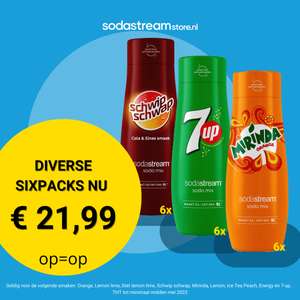 Diverse SodaStream sixpacks €21,99 @ SodaStream Store