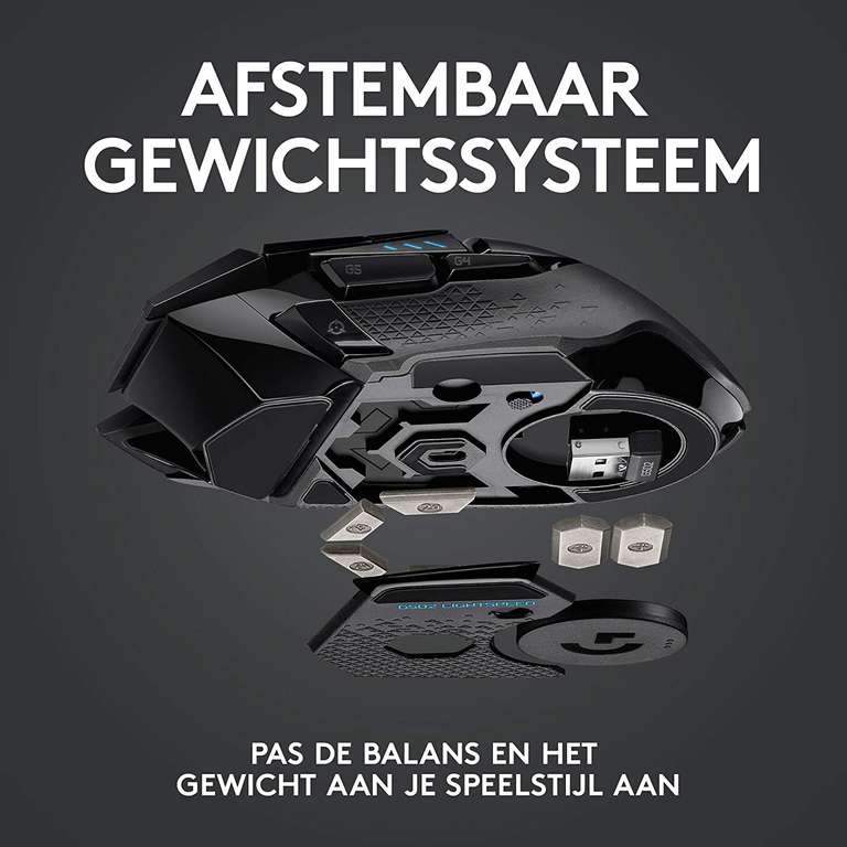 Logitech G502 Lightspeed draadloze gaming muis @Amazon.nl