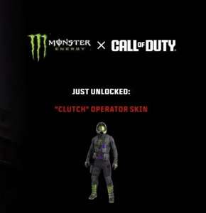 Call of Duty: Modern Warfare III / Warzone Monster Energy Operator Skin (gratis)