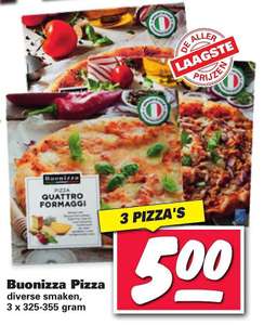 ff wachten....3x Buonizza Pizza's!