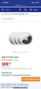 Apple Airtag 4 stuks