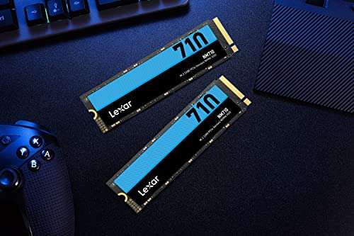 Lexar NM710 2TB SSD - PCIe Gen4x4 NVMe - 4850 MB/s Read, 4500 MB/s Write