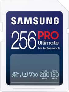 Samsung PRO Ultimate SD-geheugenkaart met 256 GB opslag, UHS-I U3 en Full HD @ Amazon NL