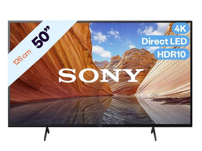 Sony Bravia 50" 4K TV KD-50X80J voor €599 @ iBOOD
