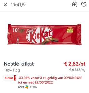 [Grensdeal België] 30x KitKat (41,5g) bij Colruyt