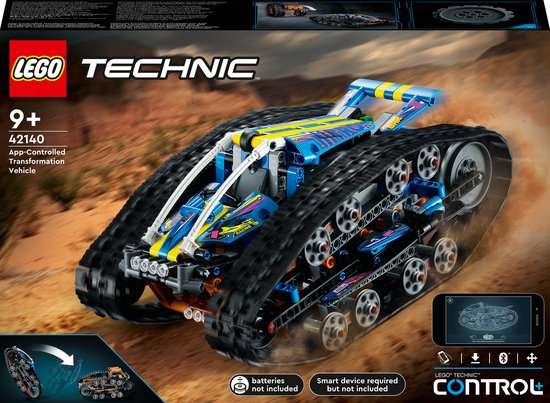 Lego Technic transformatie voertuig met app besturing