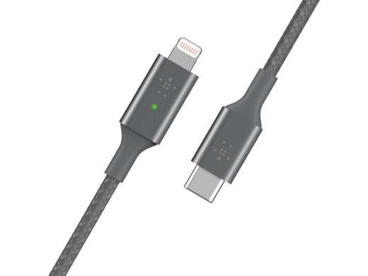 2x Belkin BoostCharge LED USB-C Naar Lightning Kabel MFi voor €19,95 @ iBOOD