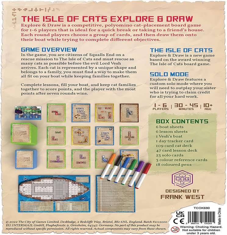 The Isle of Cats: Explore & Draw (retourdeal)