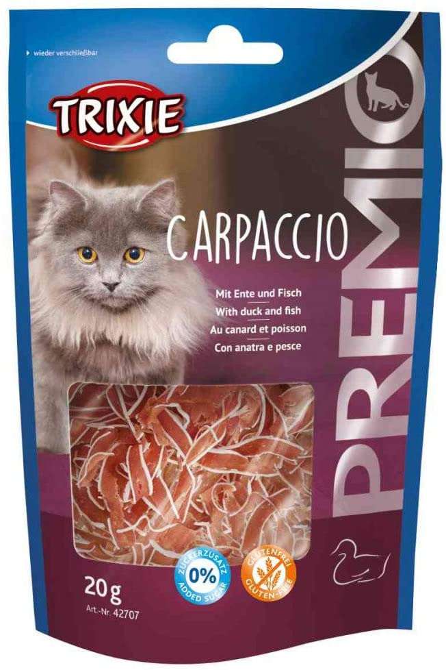 Trixie Premio Carpaccio Eend en Vis, Kattensnack, 20g