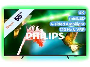 Philips 55” mini LED TV, 120 Hz, Ambilight, Android TV - 55PML9507
