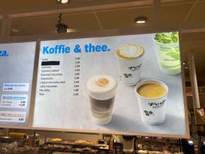 Albert Heijn XL koffie & thee €1 (+evt €0.10 SUP)