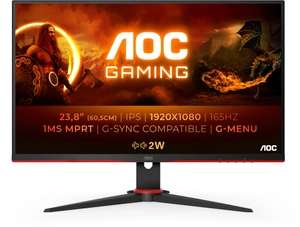 AOC Gaming 24G2SPAE/BK 24'' IPS FHD Monitor (165Hz, 1ms MPRT, FreeSync, G-Sync Compatible, luidsprekers)