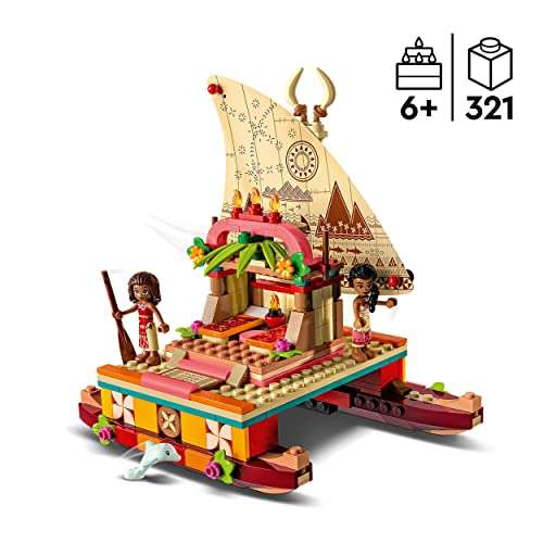 LEGO 43210 | Disney Princess Vaiana’s ontdekkingsboot met Dolfijn en Sina Minipoppetje