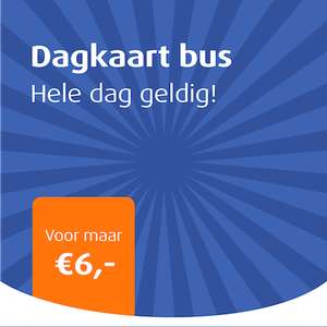 Zomerdagkaart Bus €6, Bus & Regio Trein €10, Kids Bus & Regio Trein €1