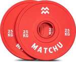 Matchu Sports - Fractional plates - 2.5 kg - Set of 2