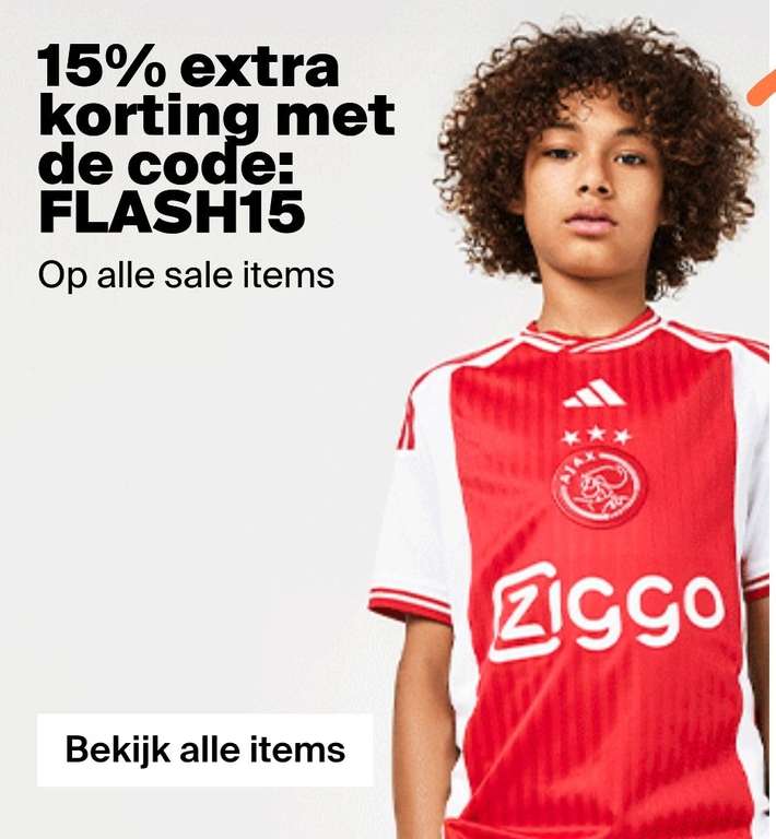 15% extra korting sale Ajax shop