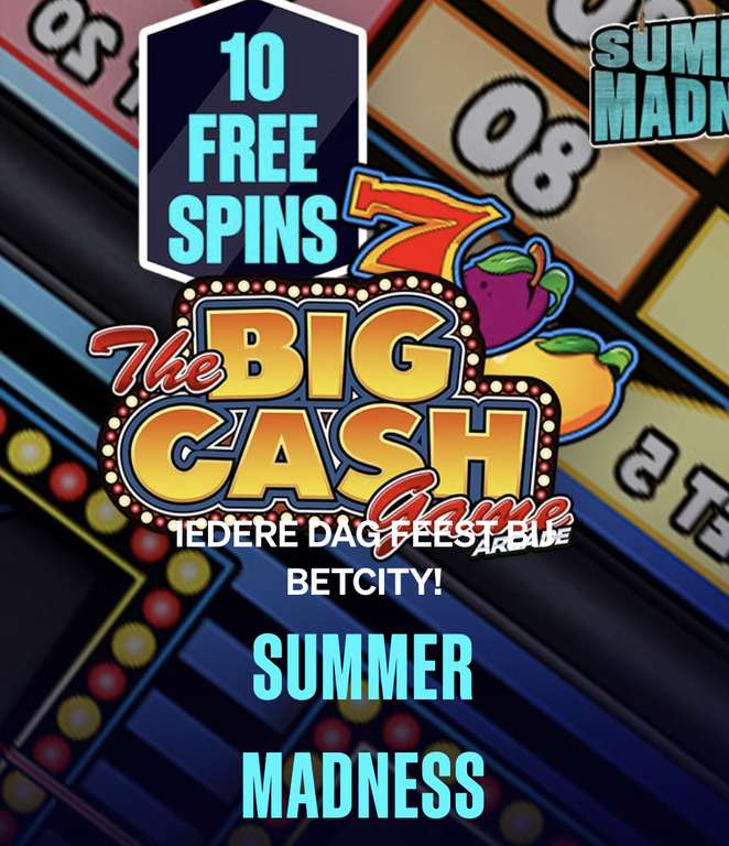 [BetCity] 10 gratis spins op “The Big Cash Game”