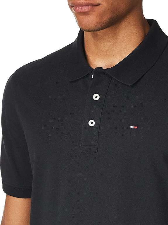Tommy Jeans Slim Fit Polo zwart voor €27,93 @ Amazon.nl