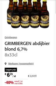 [Grensdeal BE] Grimbergen Blond/Dubbel 40% korting [Lokaal]
