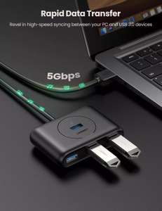 UGREEN USB 3.0 Hub met 4 poorten voor €9,99