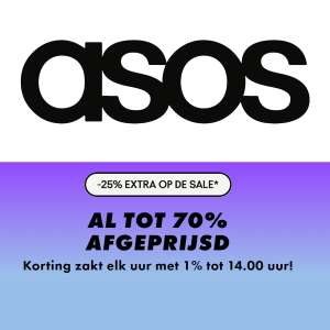 Sale tot -70% + 25% extra korting @ ASOS