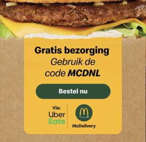UberEats McDonalds gratis bezorging