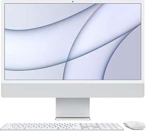 Apple iMac 24 inch M1 (2021) 16GB/256GB zilver voor €1299 @ Bol.com
