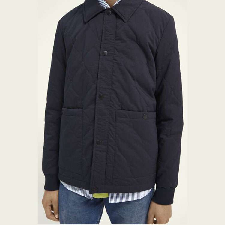 SCOTCH & SODA Classic quilted cotton-blend jack