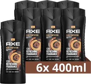 AXE Showergel Dark Temptation - 6 x 400ml (Dit is dus de grote variant en niet de 250ml)
