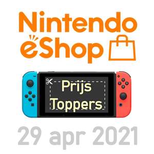 Prijs Toppers 29 apr 2022 | Laagste Prijs Ooit | Nintendo Switch eShop