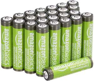 Amazon Basics AAA oplaadbare batterijen 850 mAh (pak van 24 stuks)