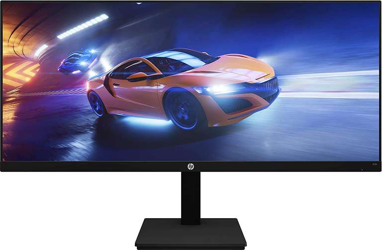 HP X34 Gaming Monitor - 34 Inch Screen, UWQHD 3440 x 1440, IPS Display, 165Hz, 1ms