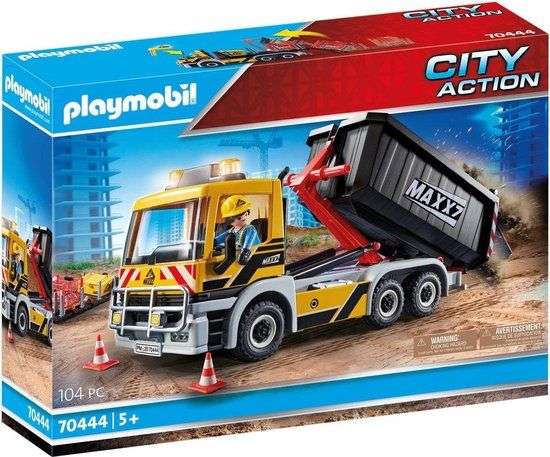 PLAYMOBIL City Action Vrachtwagen met wissellaadbak