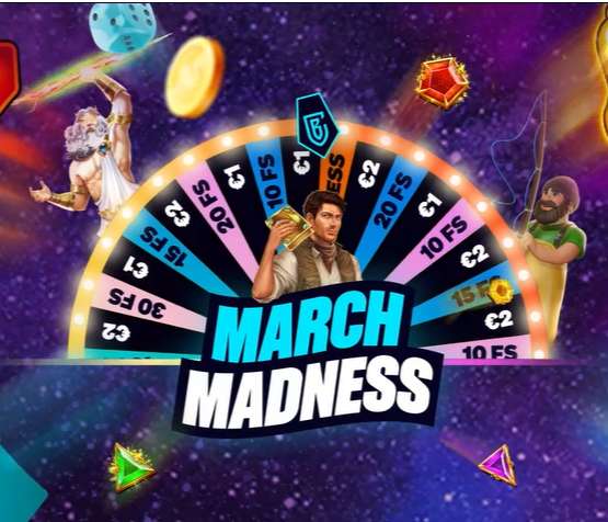 10 Gratis Spins op Book of Dead - BetCity - March Madness