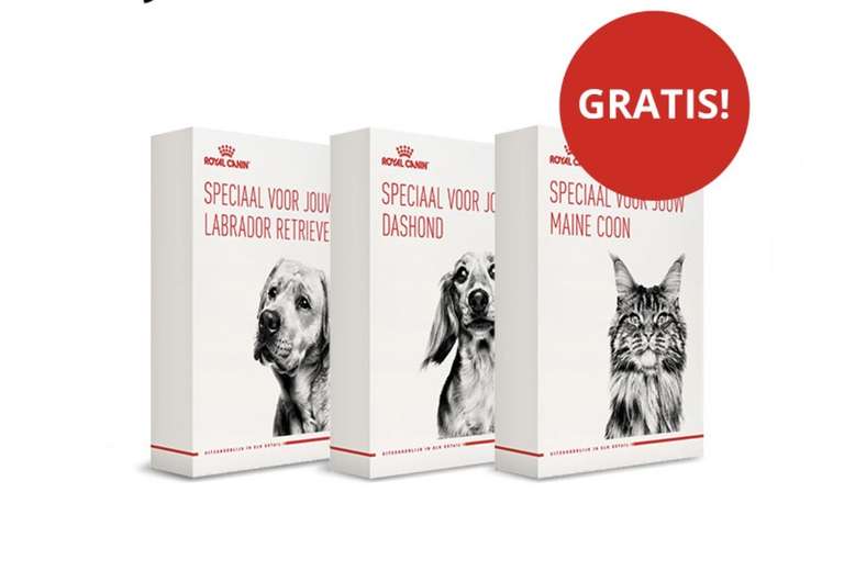 Gratis Royal Canin proefpakket voor jouw kat of hond