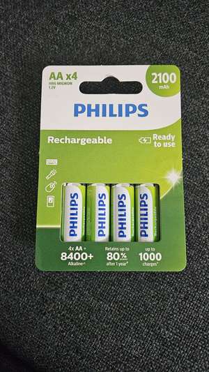 Philips rechargeable batterijen bij de Big Bazaar [50% korting]