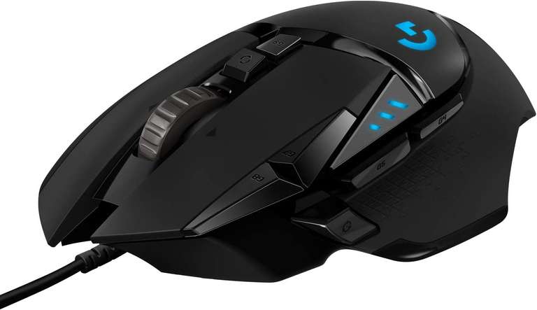Logitech G502 Hero Wired Gaming mouse zwart