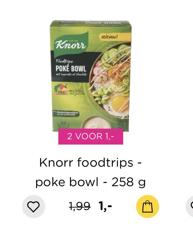 [xenos] Knorr foodtrips Poke bowl 258gram 2 voor €1