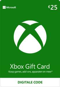 Xbox Gift Card t.w.v. €25 (digitale code) voor €20,50 @ Eneba