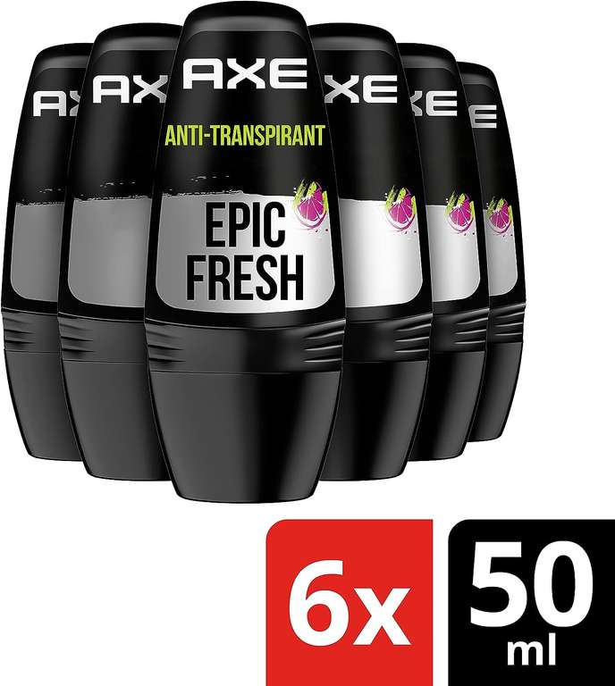 Axe Epic Fresh Deodorant Roller 6 x 50 ml voordeelverpakking voor €7,13 @ Amazon NL