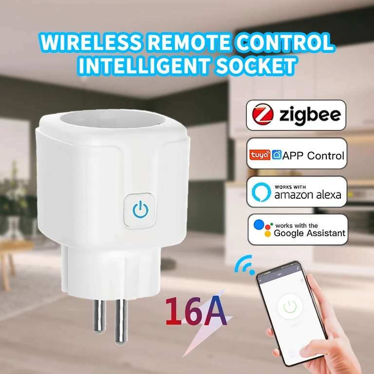 ZigBee Smart Plug met Power Control compatible met Home Assistant