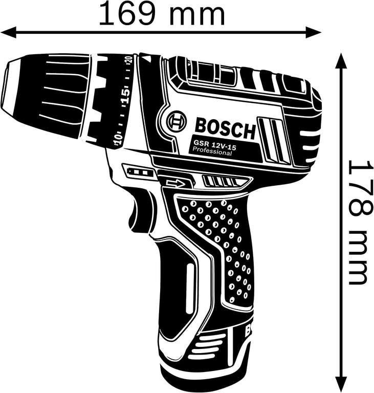 Bosch Professional 12V System accuschroevendraaier GSR 12V-15 (incl. 2x 2,0 accu + oplader, 39-delige accessoireset en tas) €101,99 @ Amazon