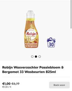 Robijn Wasverzachter Passiebloem & Bergamot 33 Wasbeurten 825ml