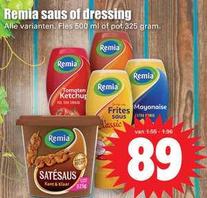 Remia sauzen en dressings €0,89