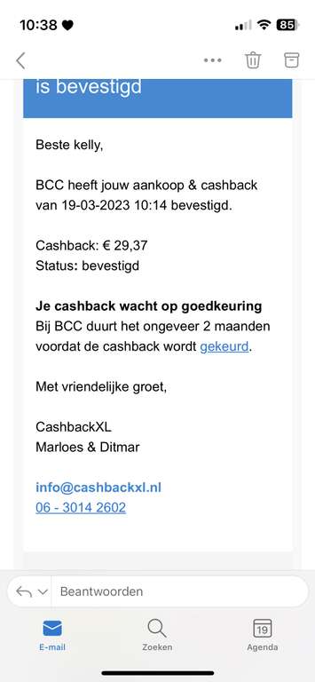 Macbook air m1 spacegrey voor €877,85 na cashback